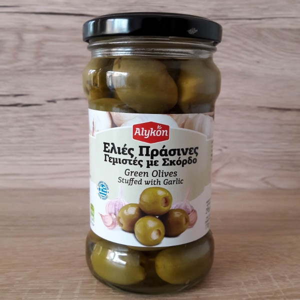grüne Oliven mit Knoblauch gefüllt • Gridisonline • Online Kaufen